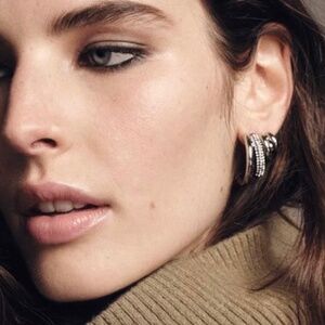 Zara Sparkly Hoop Earings  Multiple in Various Sizes